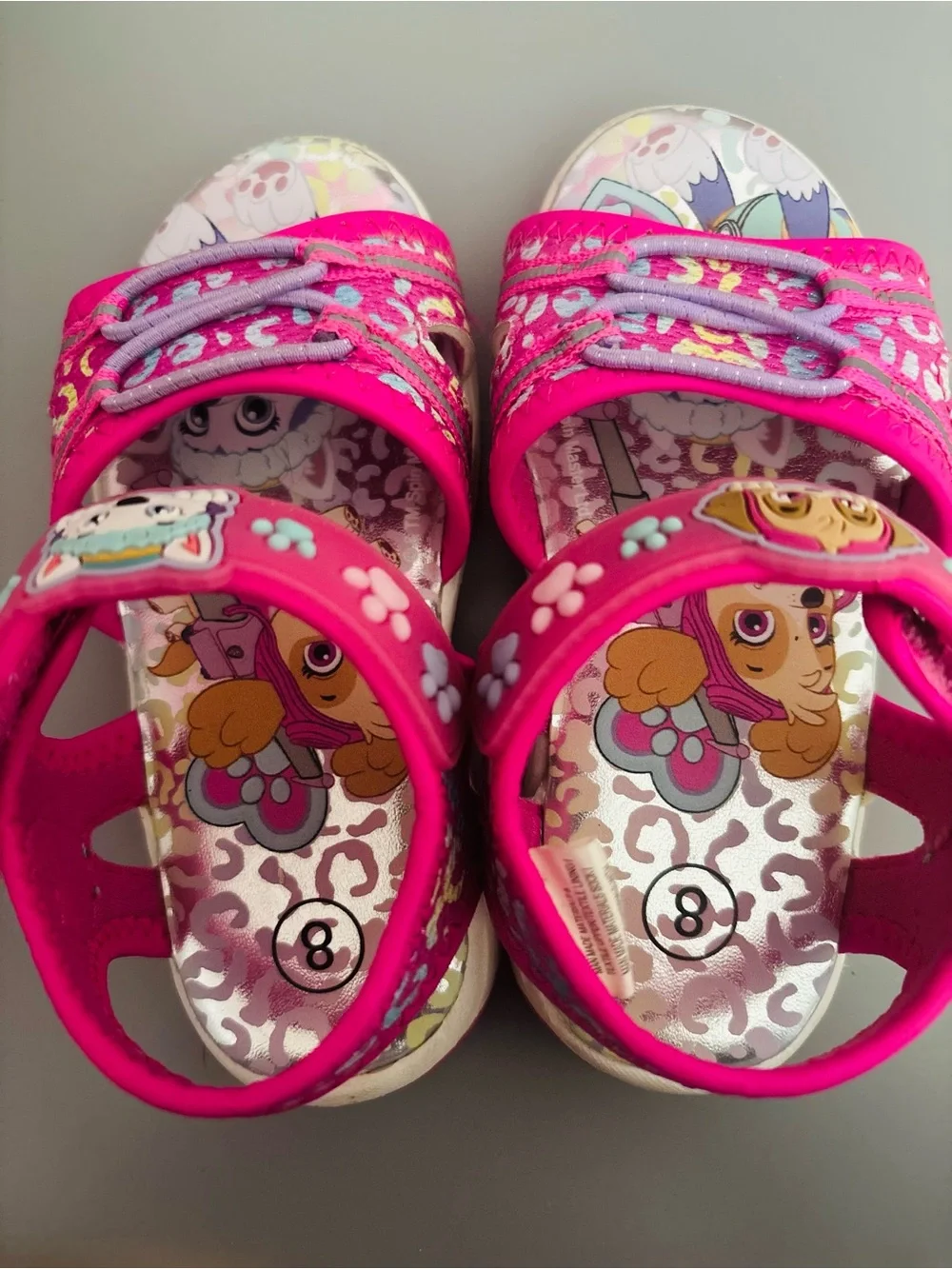 Paw Patrol Girls' Pink Sandals size 8
